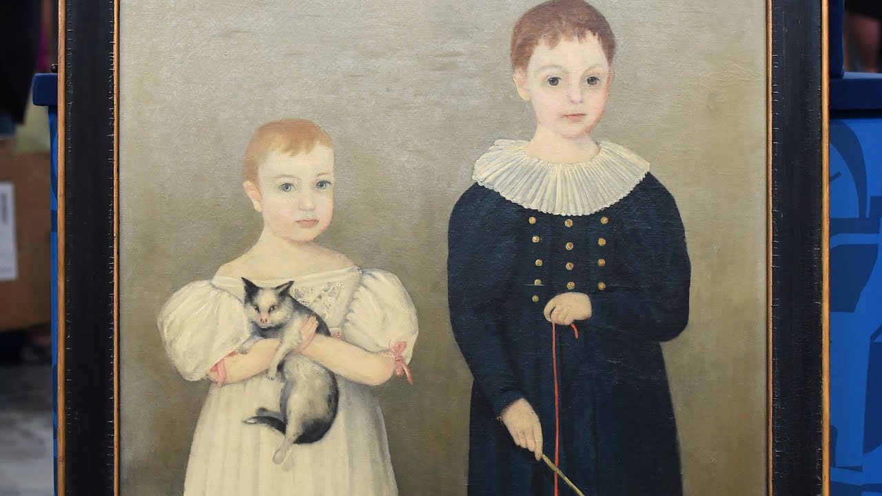 Ohio Folk Art Double Portrait, ca. 1838 Cleveland Hr 1 Preview YouTube