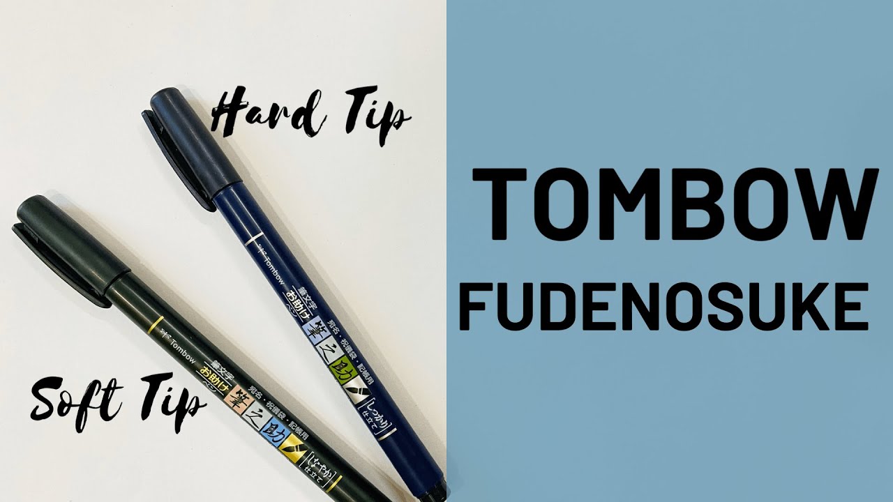 Tombow Fudenosuke Review, How to use tombow fudenosuke