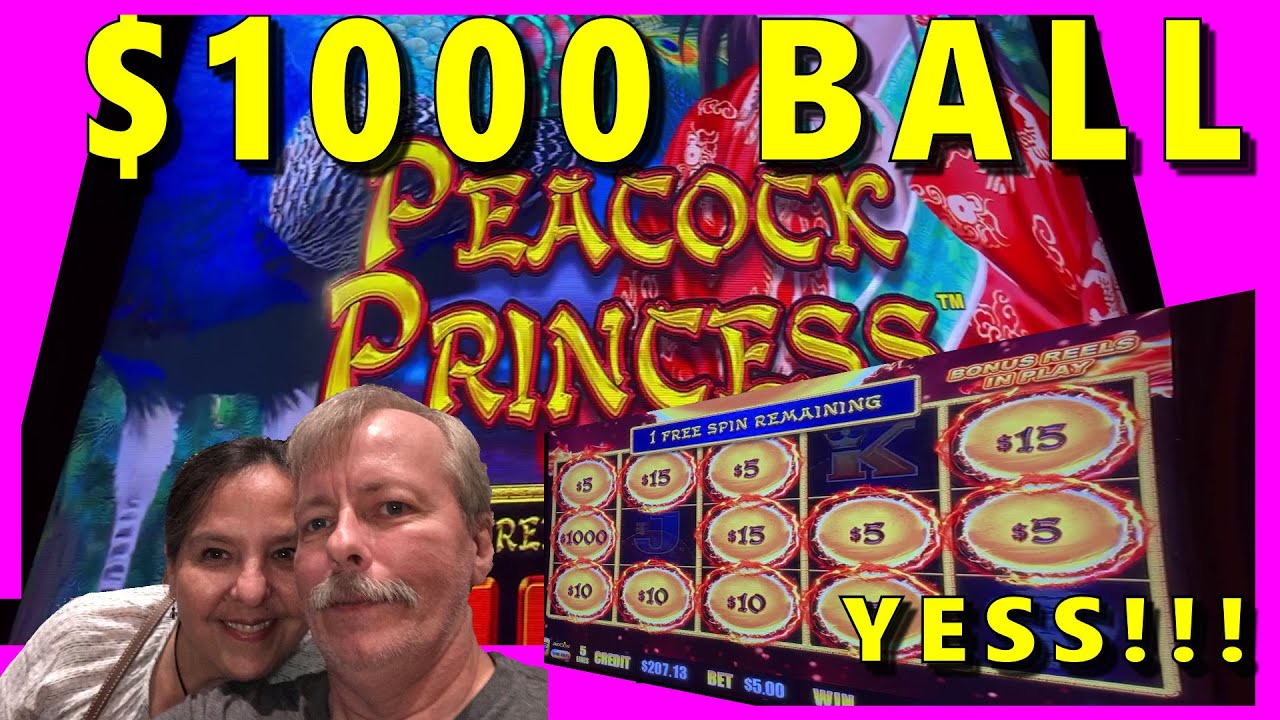 PEACOCK PRINCESS SLOT MACHINE BONUS WINS WINNING BONUSES AT BLUE CHIP