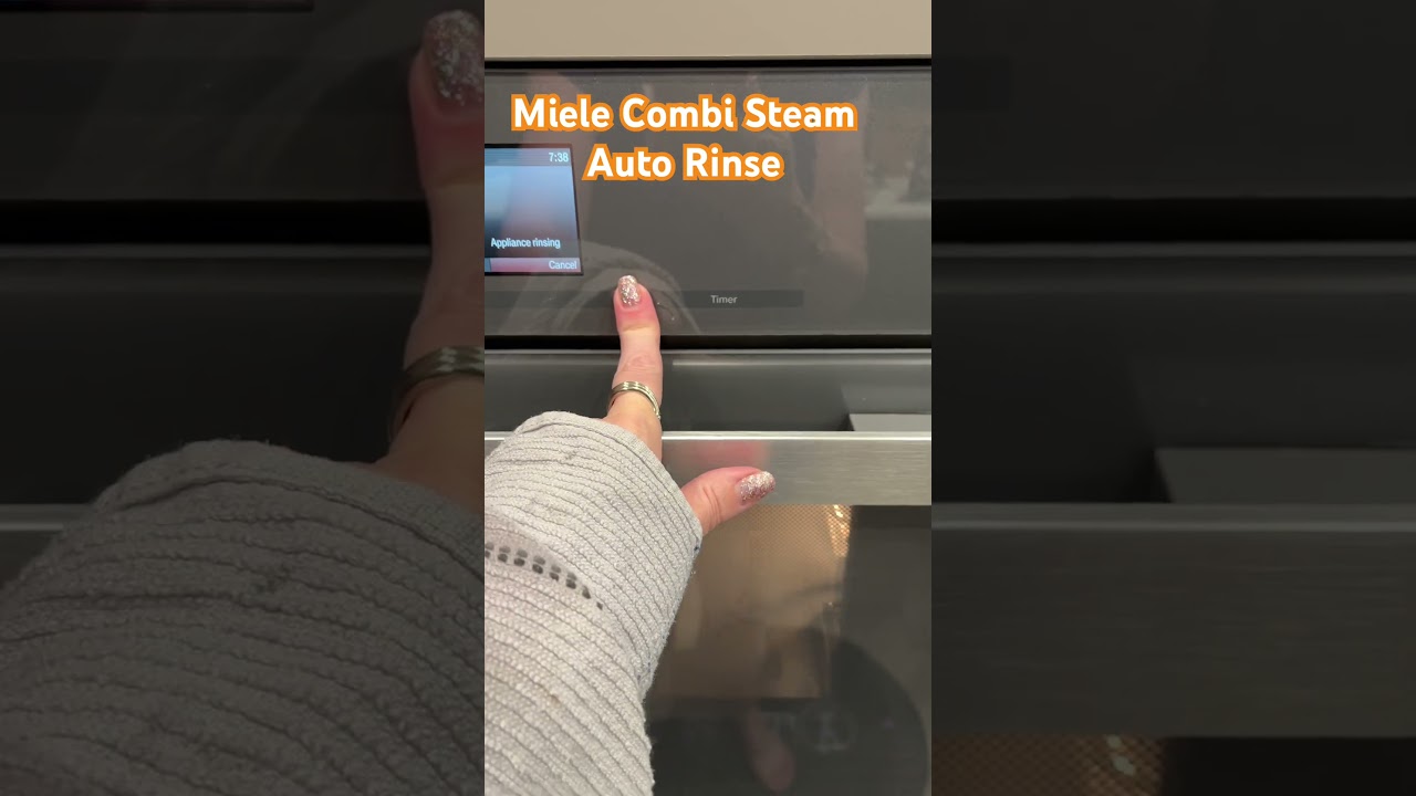 Combi Steam Oven Auto Rinse Feature explained 