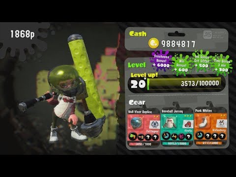 Splatoon 2 - Turf War - Reaching Level 20 Star