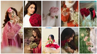 🌸 40+ Flower Girl DPZ 🌼 | Aesthetic No Name DP | Calm Music | Best WhatsApp Wallpaper 2025 🌷 screenshot 4