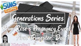 The Sims FreePlay - Prim Rose's Pregnancy Event ( Generations Series ) First Trimester: Day 1