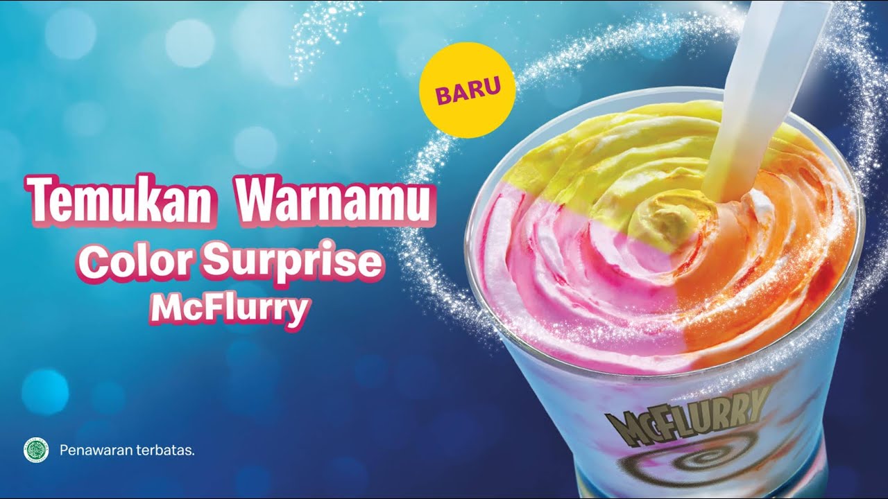 Mcd Color BARU! MCD COLOR SURPRISE MCFLURRY - YouTube