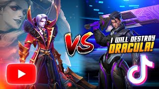 DRACULA VS TIKTOKER ALUCARD GOD!?😱 WHO WON? MLBB