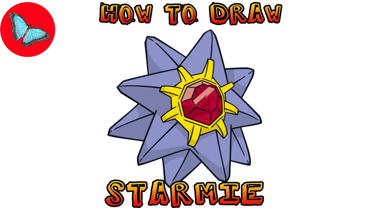 How To Draw Pokemon - Starmie | Drawing Animals - YouTube