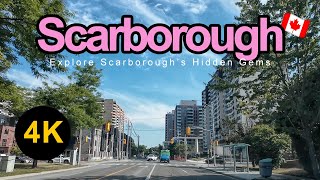 SCARBOROUGH CANADA SUMMER DRIVE TOUR 2025 🚗 | PHARMACY AVE \& KINGSTON RD - 4K UHD 🇨🇦