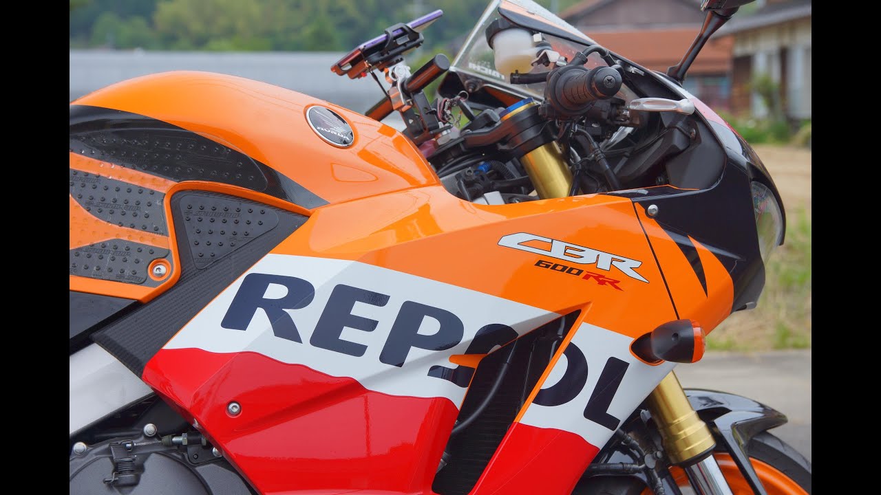癒しサウンド CBR 600RR Repsol（ARROW製マフラー(HRC）） - YouTube