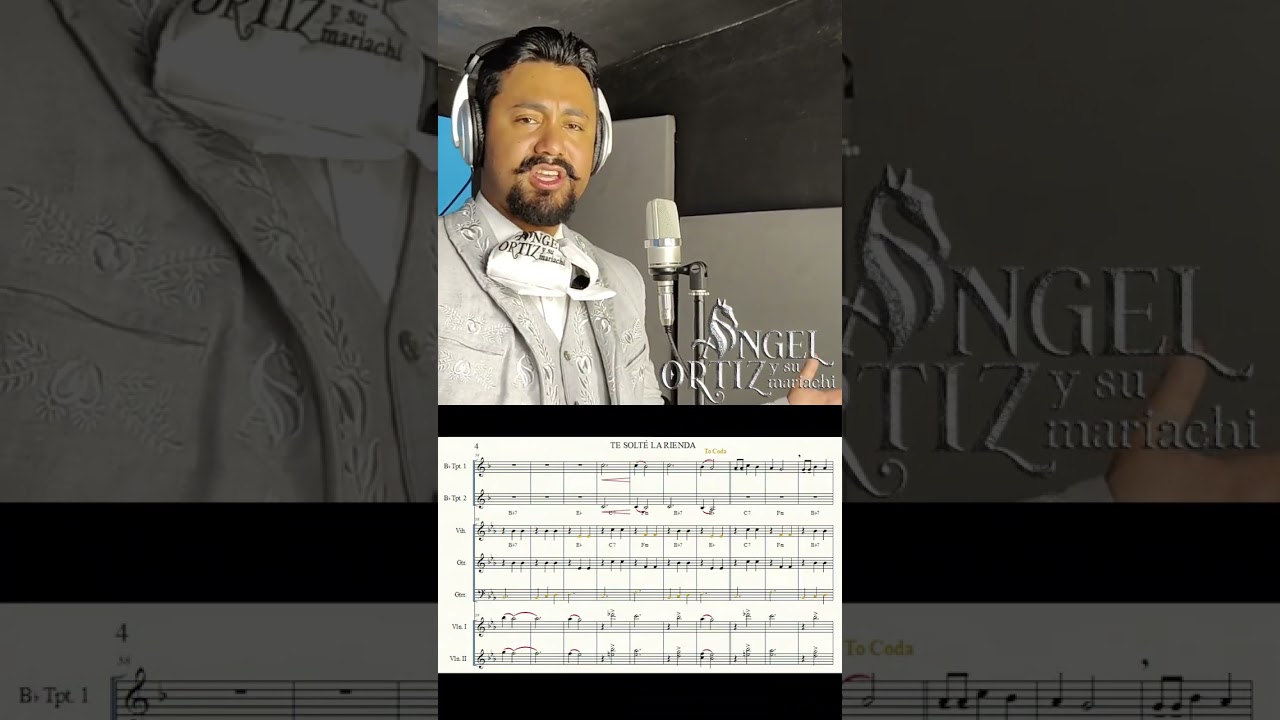 Te Solté la Rienda (Partituras) - Ángel Ortiz y su Mariachi