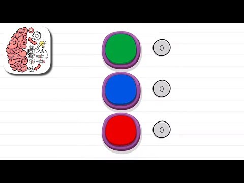 Как пройти Brain Test 188 уровень Нажми на зеленую кнопку 3 раза, 10 раз на синюю и 5 раз на красную