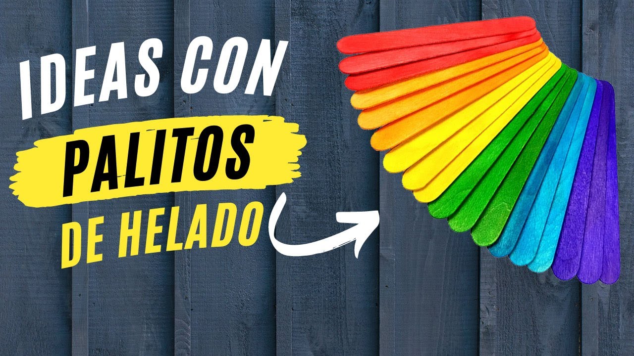 Ideas Chulas: 5 MANUALIDADES CON PALITOS DE MADERA