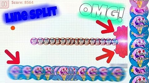 Agar.io Mobile | ¡EPIC LineSplit And Vertical LineSplit! + Clan RT Recluting