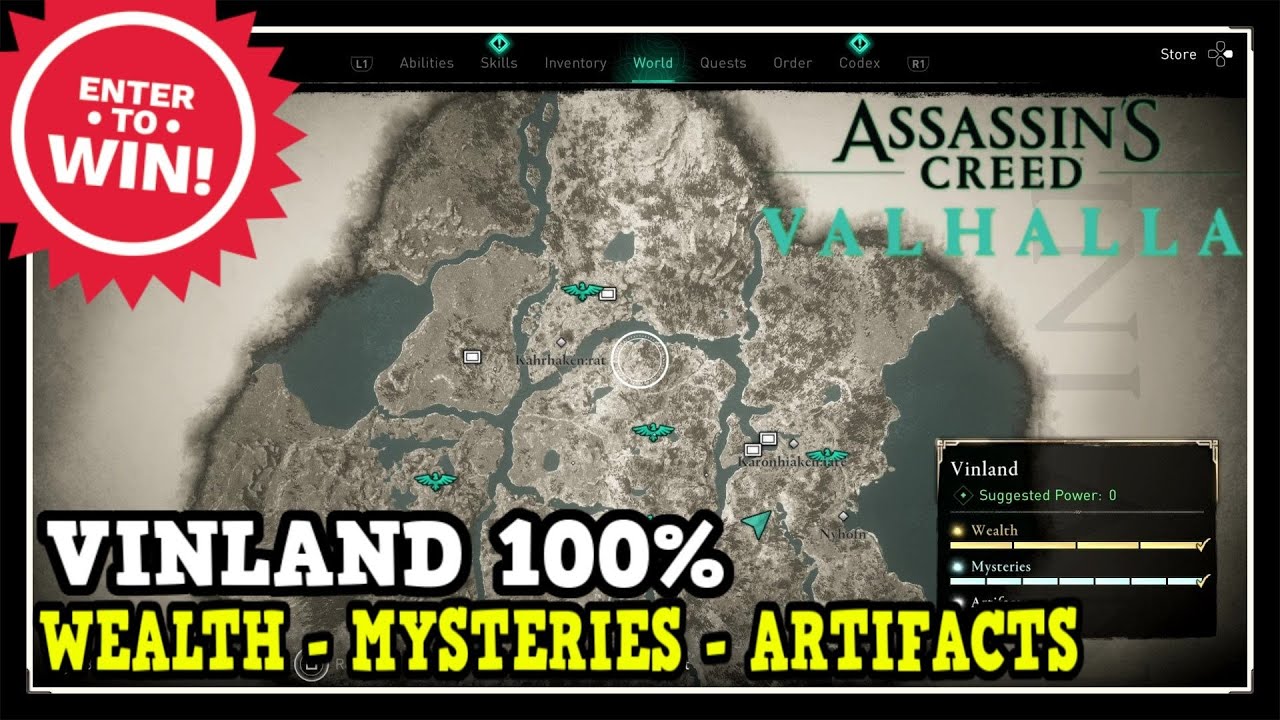 Assassin's Creed Valhalla Full World Map