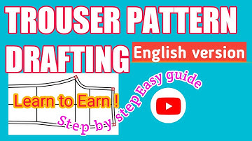 HOW TO DRAFT BASIC PANTS PATTERN (ENGLISH VERSION) IS EASY AFTER WATCHING THIS @tailorsmaestrotv1553