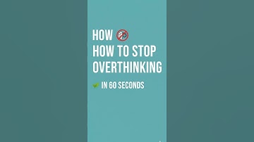 Breaking Overthinking Fast #shorts #MentalHealth #Mindset #CalmMind