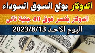 الدولار فى السوق السوداء | اسعار الدولار والعملات اليوم الاحد 13-8-2023 في مصر