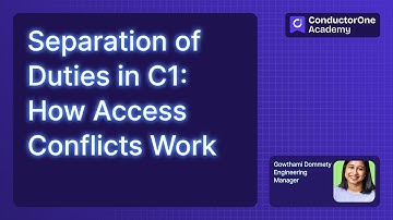 Separation of Duties in C1: How Access Conflicts Work
