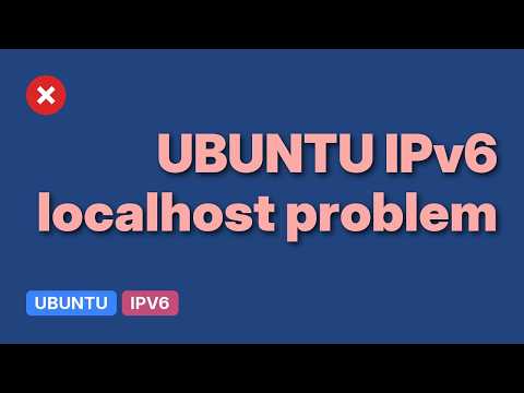 Ubuntu IPv6 ping self gives unknown host (2 Solutions!!)