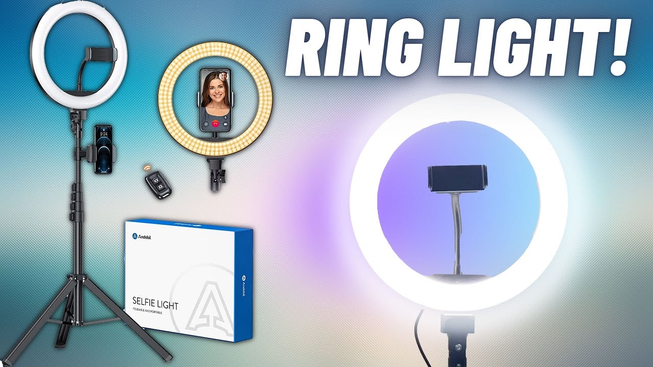 Andobil 10 Selfie Ring Light REVIEW // Best Tripod + Selfie Ring Light  Combo!? 