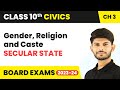 Secular State - Gender, Religion and Caste | Class 10 Civics