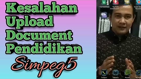 Kesalahan Dalam Upload Document Pendidikan Pada Simpeg5