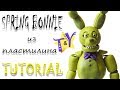 Как слепить Спринг Бонни ФНАФ из пластилина Туториал Spring Bonnie from clay Tutorial