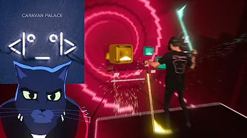 Caravan Palace - Lone Digger | Beat Saber Mixed Reality