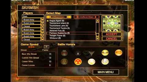 Command & Conquer Generals - Guide to set up Skirmish