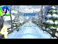 Sonic Dash Gameplay Walkthrough Part 4 Snow Mountain Zone IOS Android 