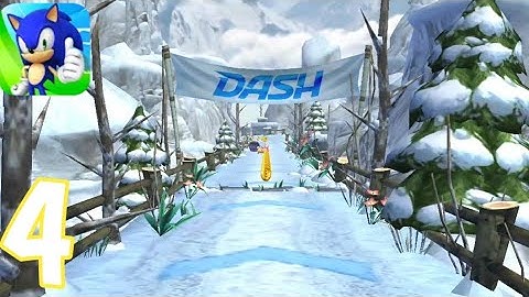 Sonic Dash - Gameplay Walkthrough Part 4 - Snow Mountain Zone (iOS, Android)