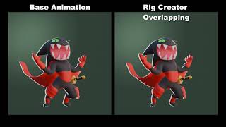 Enhancing Base Animation with Overlapping using #RigCreator
