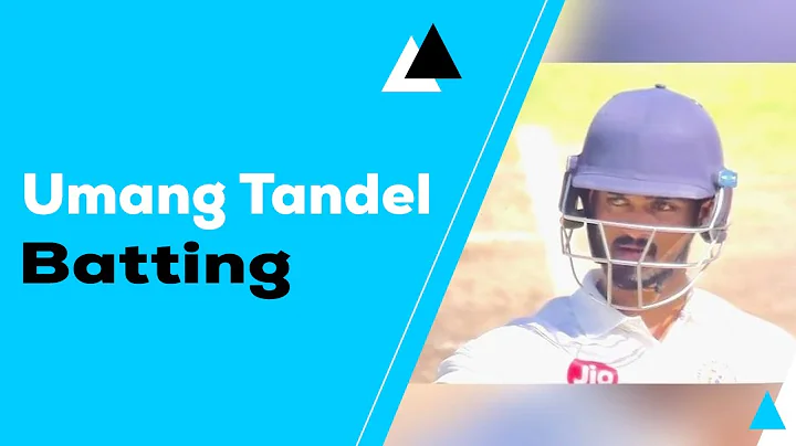 Umang Tandel Batting | State Matches Video | Gujarat Cricket Association