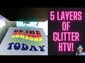 HOW TO CUT AND USE GLITTER IRON ON VINYL WITH A CRICUT | HOW TO USE GLITTER HTV