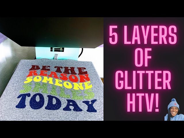 HOW TO CUT AND USE GLITTER IRON ON VINYL WITH A CRICUT