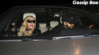 Madonna makes a rare appearance grabbing dinner in West Hollywood, CA