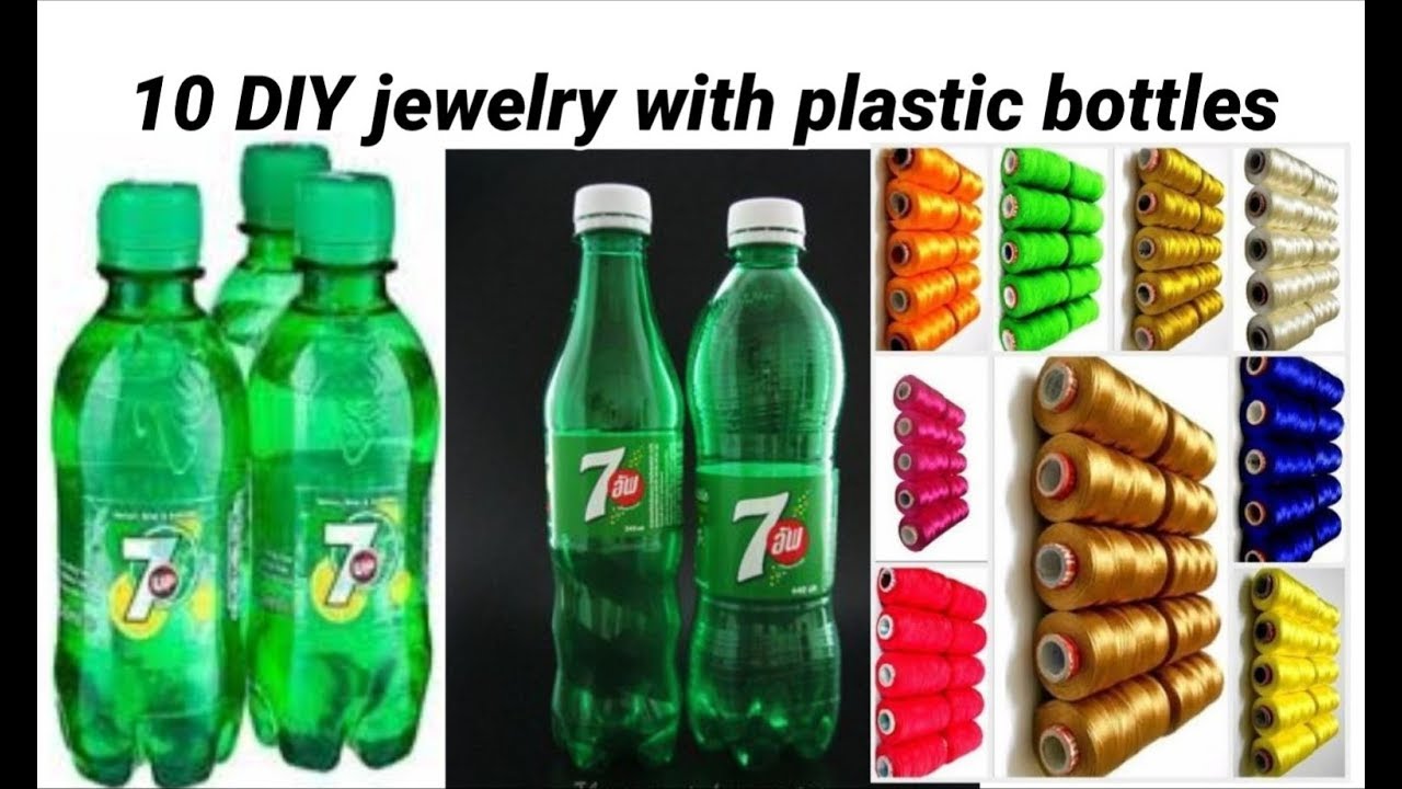 10 DIY ideas on jewelry making with plastic bottles