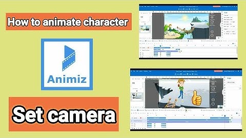 How to animate character and set camera in Animiz