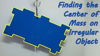 Discovering the Center of Mass of an irregular object: A Simple GCSE Physics Experiment