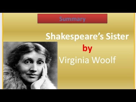 shakespeare's sister by virginia woolf essay