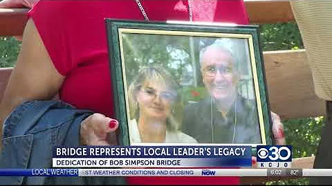 Dedication of Bob Simpson bridge