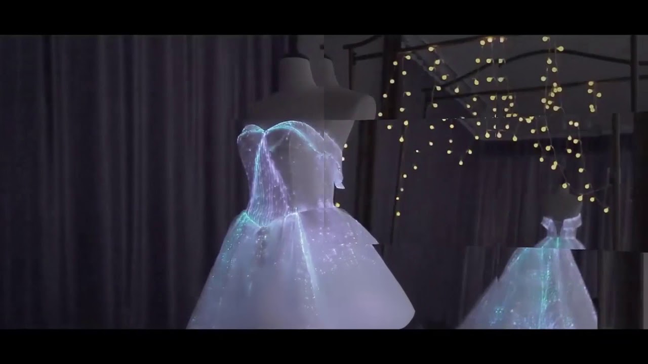 Luminous Fiber Optic Wedding Dress -- YQ-108