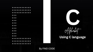 Alphabet C in pattern using for loop in C language.| Star pattern programs | FIND CODE