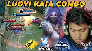 AKHIRNYA LUOYI KELUAR DI MPL LAGI!! GILA INI COMBO TERLALU NGERII!! - RBL VS ONIC MATCH 1