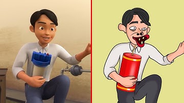 Goyang Upin Ipin Funny Drawing Meme 😂 | Upin & Ipin Funny Cartoon meme Video part 1