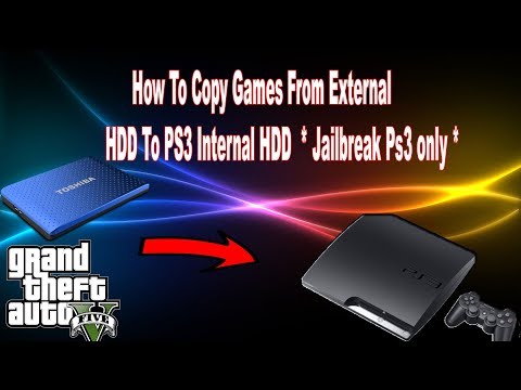 How To Copy Games From External  HDD To PS3 Internal HDD  * Jailbreak Ps3 only *