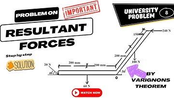 Varignons theorem solved problem 1 #engineeringmechanics