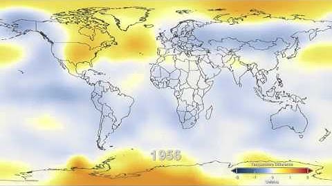 NASA animation of temperature data from 1880 2011