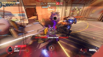 Play of the Game - Nero gets a Sextuple Kill Team with Reaper - Overwatch Great Moments