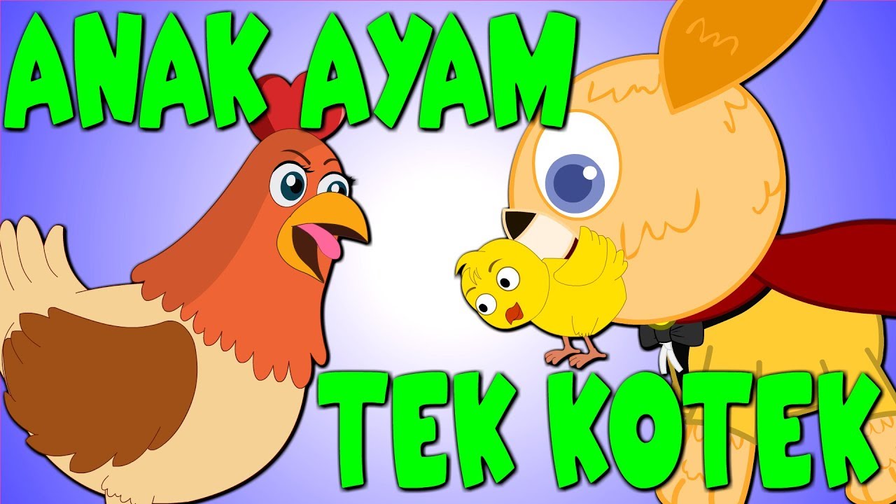 ⁣TEK KOTEK KOTEK ANAK AYAM TURUN BERKOTEK | Lagu Kanak Kanak Melayu Malaysia