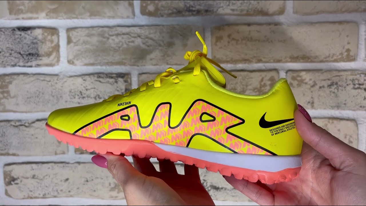 Сороконожки Nike Air Zoom Mercurial Vapor  XV Academy TF желтые